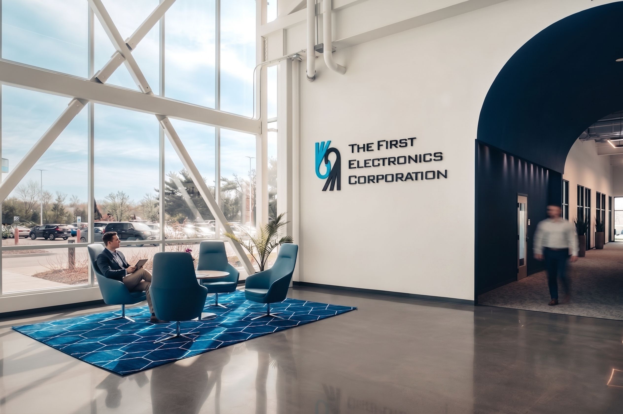 FEC — lobby amenities, office suites, retail shop at 400 Wood Road